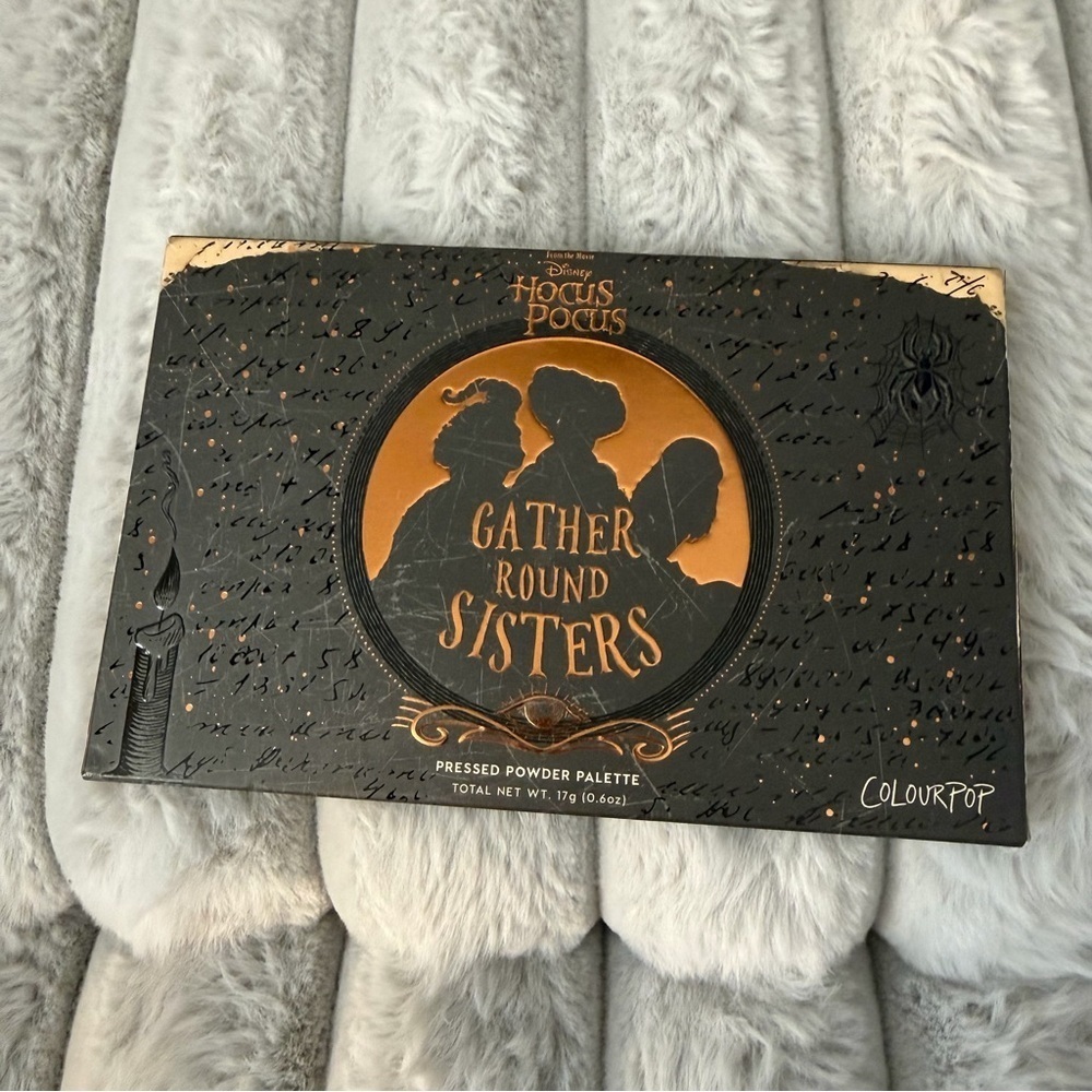 ColourPop Hocus Pocus makeup eye shadow pallet collaboration.